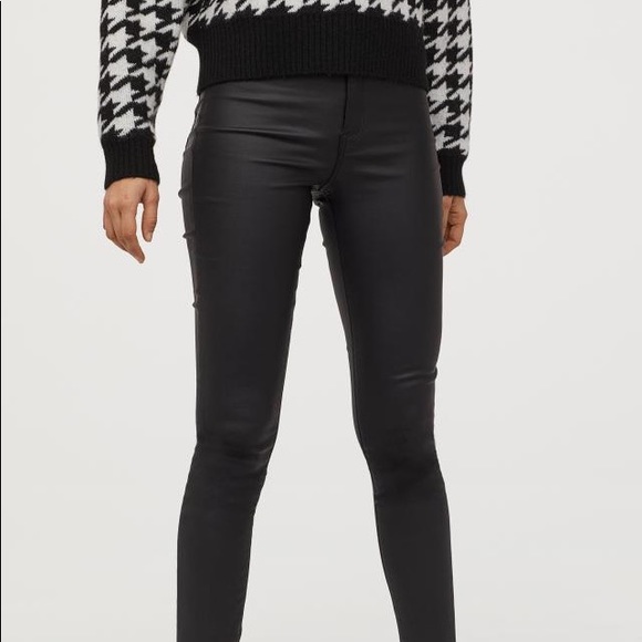 h&m black high waisted jeggings